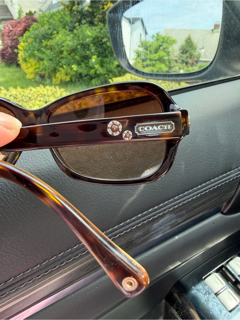 Coach Women's Ciara Sunglasses - Signature Pattern - Brown - Picture 2 of 4